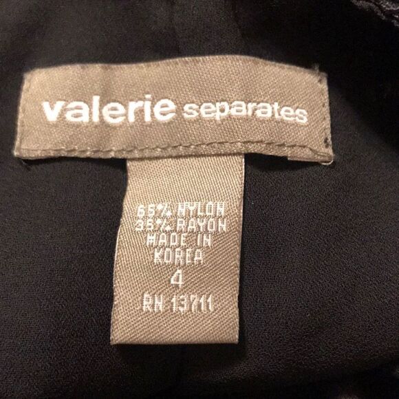 Valerie Separates Black Lace Pants, Size 4 - Picture 3 of 8